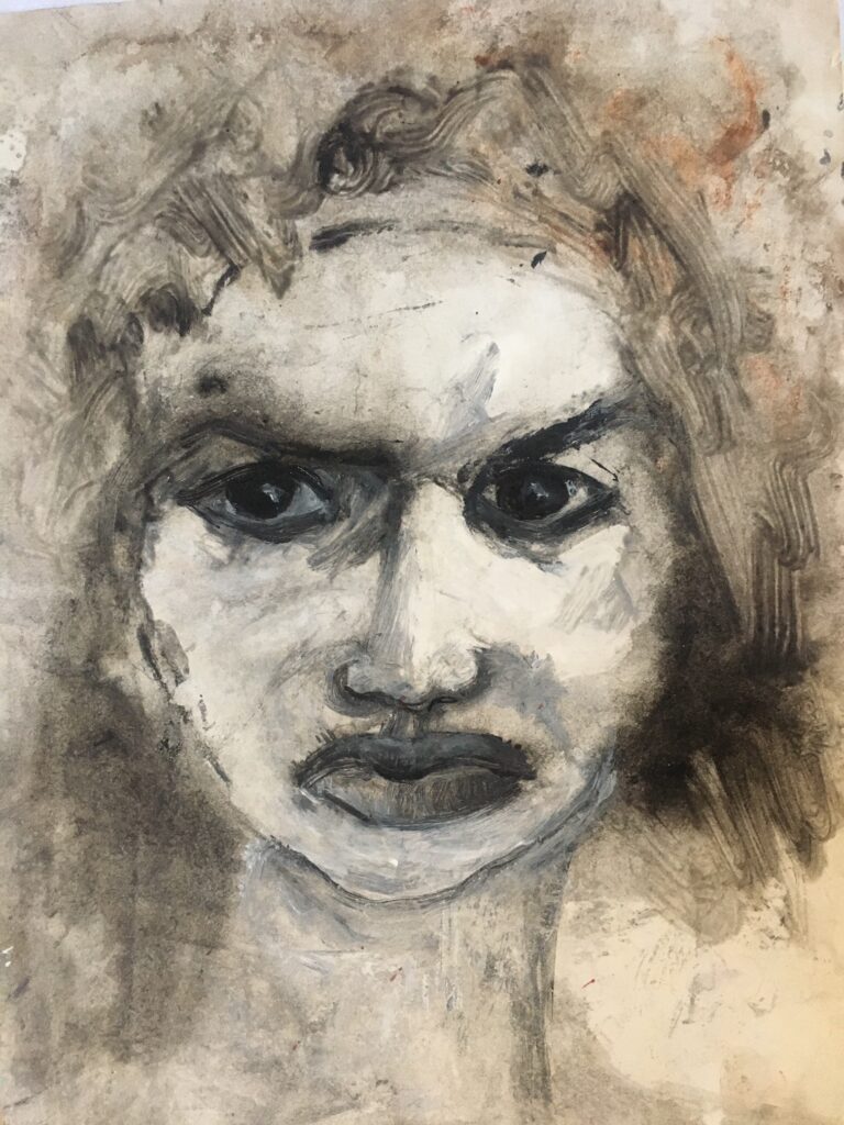 Magali Le Doze - 2019 - Monotype 4 - Acrylique sur papier - 25x32cm