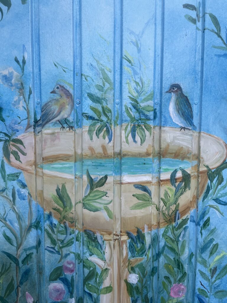 Détail fresque Avignon - huile - 2025