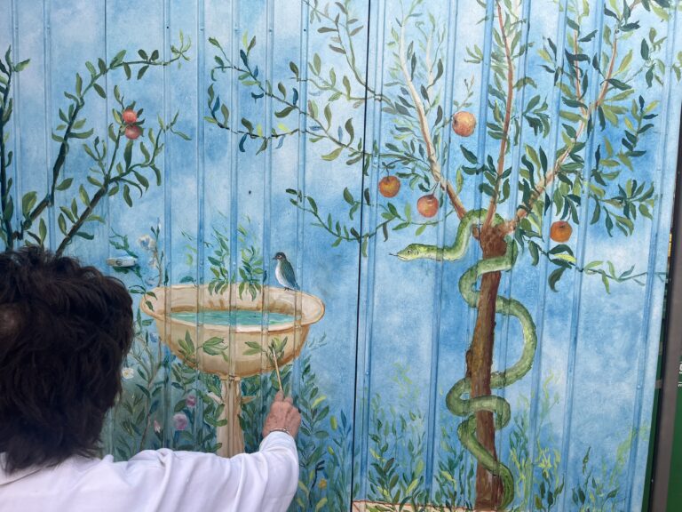 Détail fresque Avignon - huile - 2025 -MLD