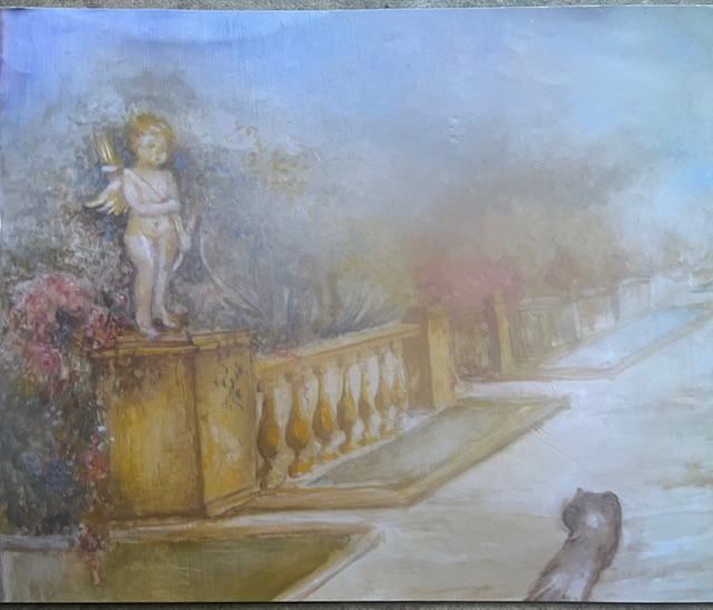 Fresque murale - à Rapalano Termes à Sienne en Italie