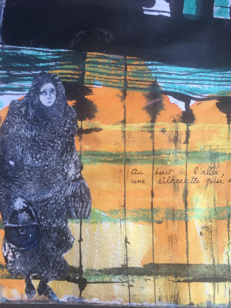 Au bout de l'allée... 15x15 - Technique mixte - - 2023 - Magali LE DOZE