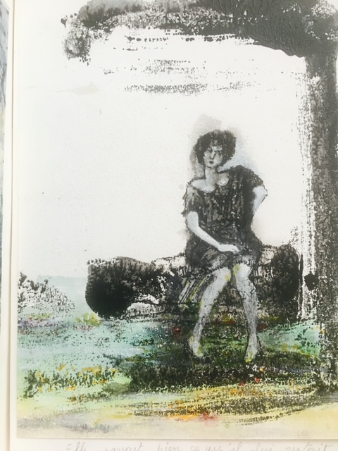 Elle savait très bien ce qu'il lui restait à faire !- 25X19- encre et technique mixte - 2022 - MLD