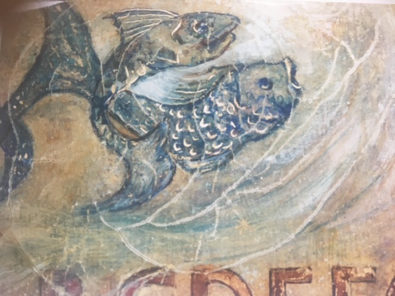 Abécédaire façon vieux Parchemin - Détail 1 - technique mixte - 39x46 - Magali LE DOZE