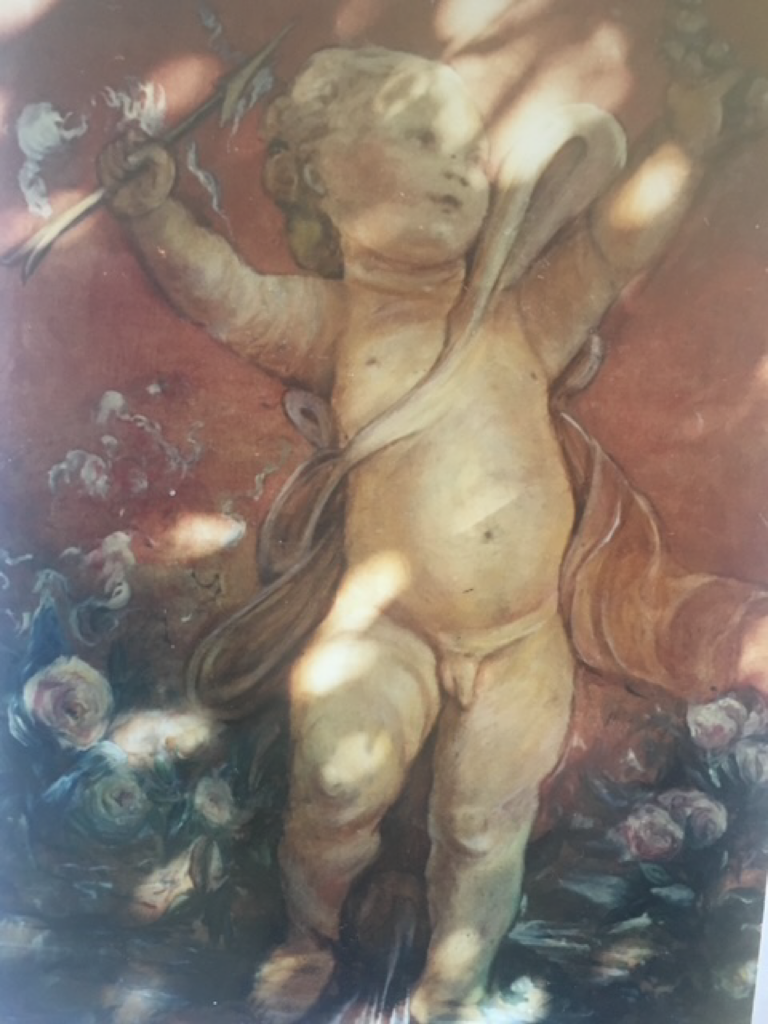 D'aprés Fragonard - L'amour Triomphant - 70 x73 - huile - Magali LE DOZE