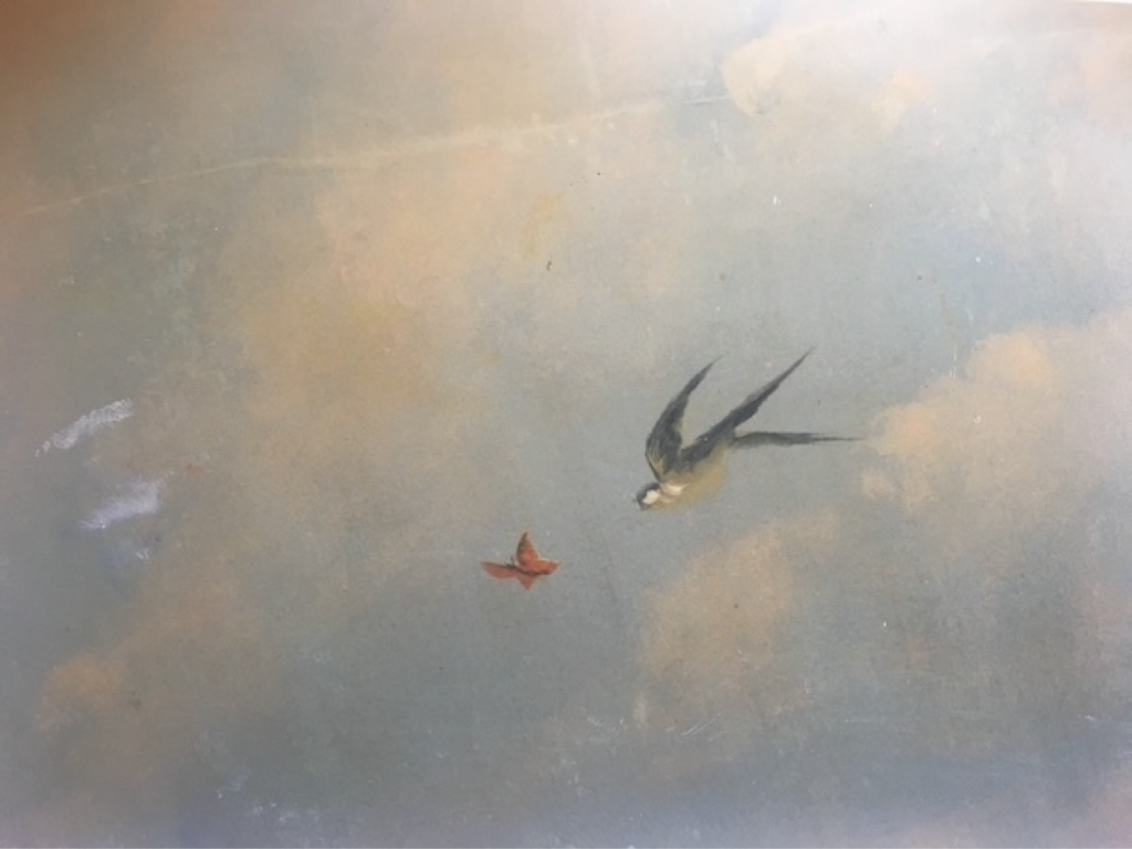 Détail Ciel peint - huile - Madame Mariani - VERSAILLES - Magali LE DOZE et Nijazi HASHANI