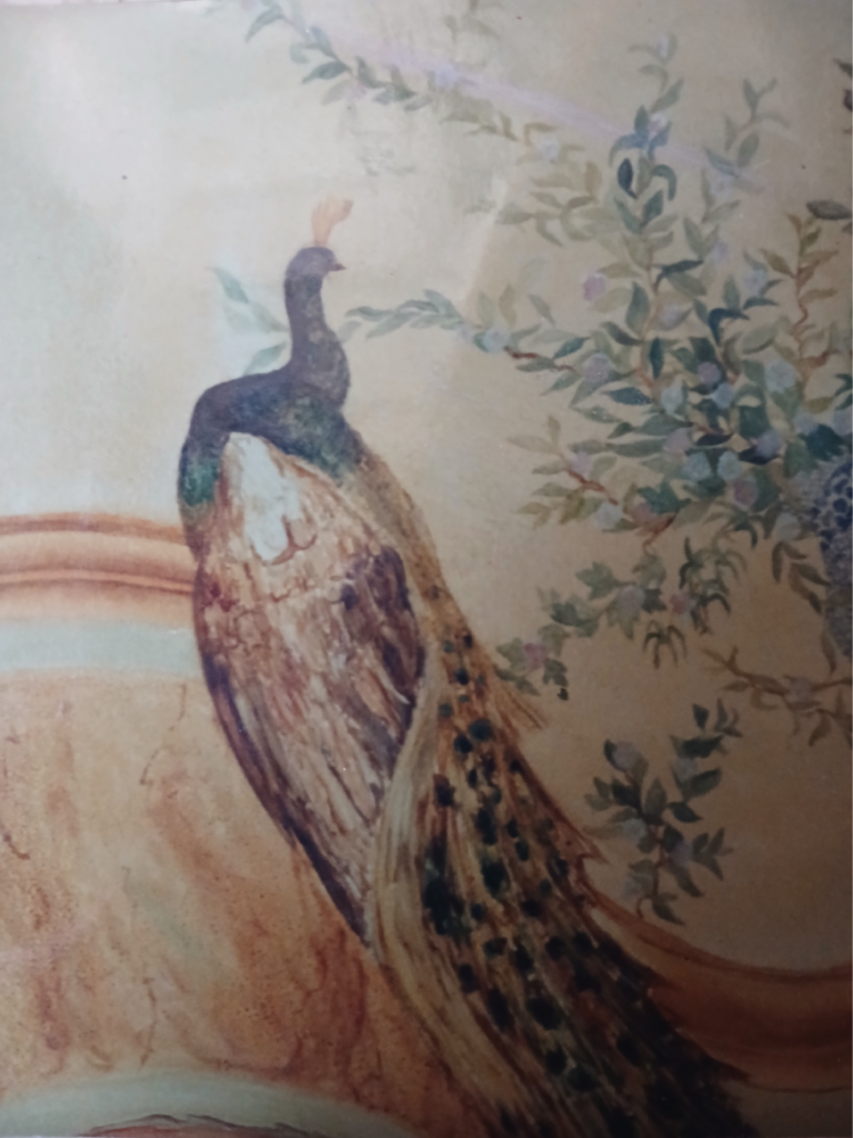 Détail plafond peint