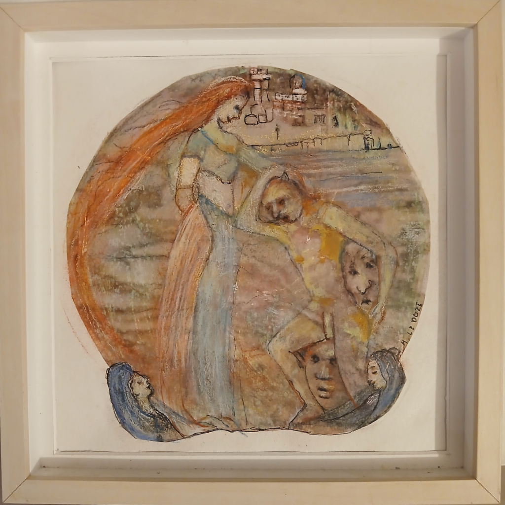 Diablement votre - diamètre 19 - Pastels - 2023 - Magali LE DOZE