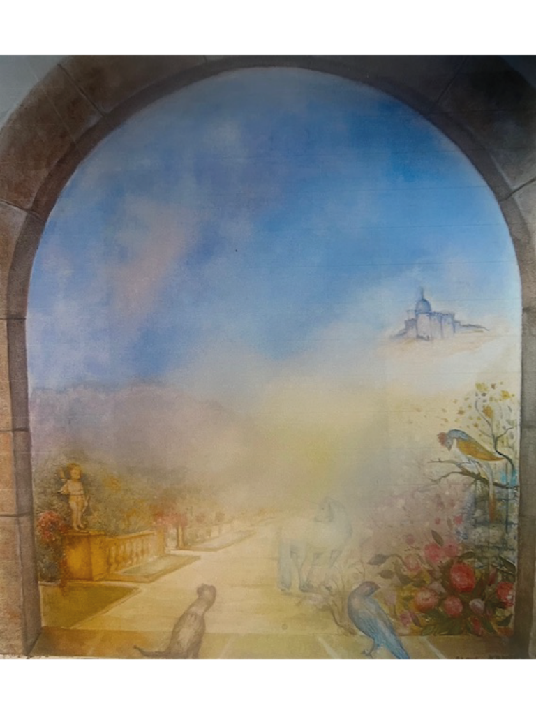 Fresque murale - à Rapalano Thermes - Sienne (Italie) - Magali LE DOZE