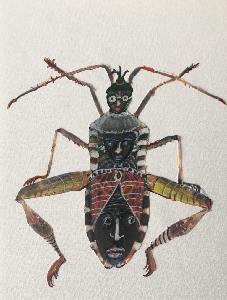 Insecte 14 - 30x21 - Technique mixte - 2020 - Magali LE DOZE