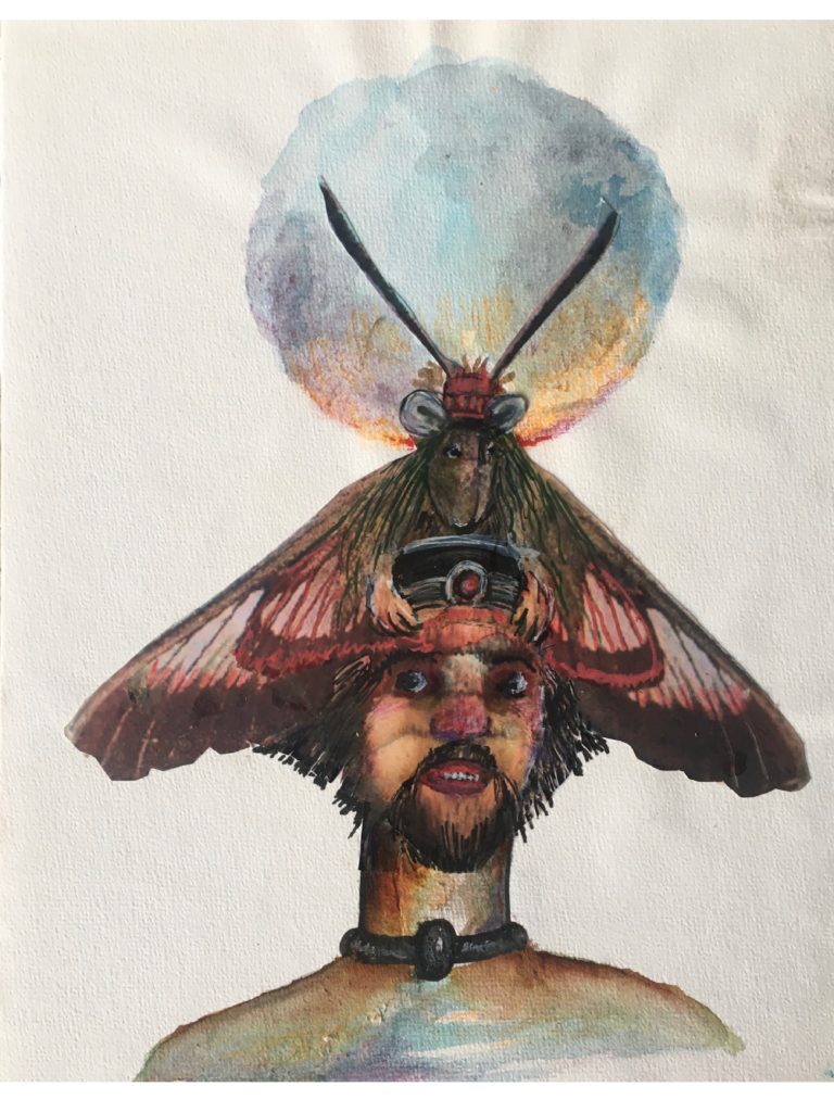 Insecte 3 - 30x21 - Technique mixte - 2020 - Magali LE DOZE