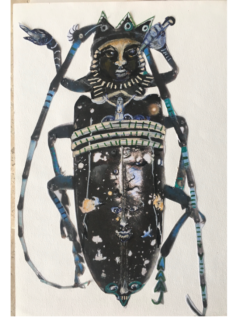 Insecte 6 - 30x21 - Technique mixte - 2020 - Magali LE DOZE