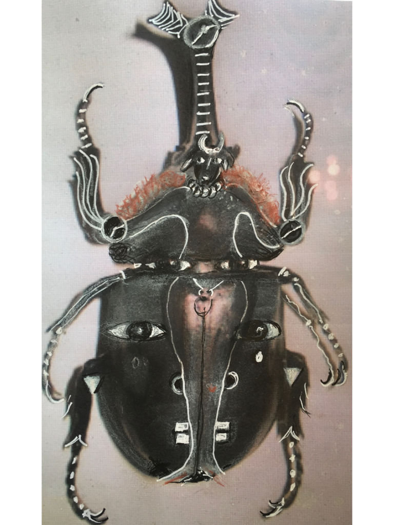 Insecte 7 - 30x21 - Technique mixte - 2020 - Magali LE DOZE