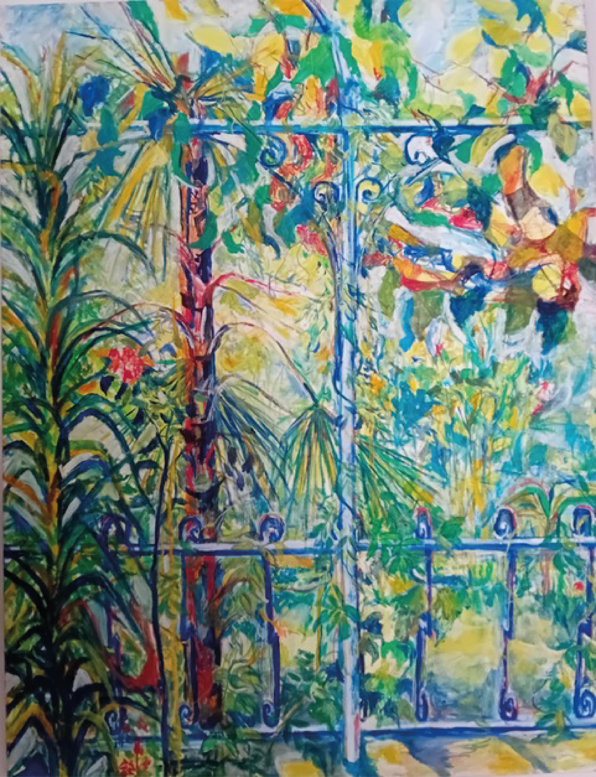 Jardin 1 - 120x100 - Huile - 2022 - Nijazi HASHANI