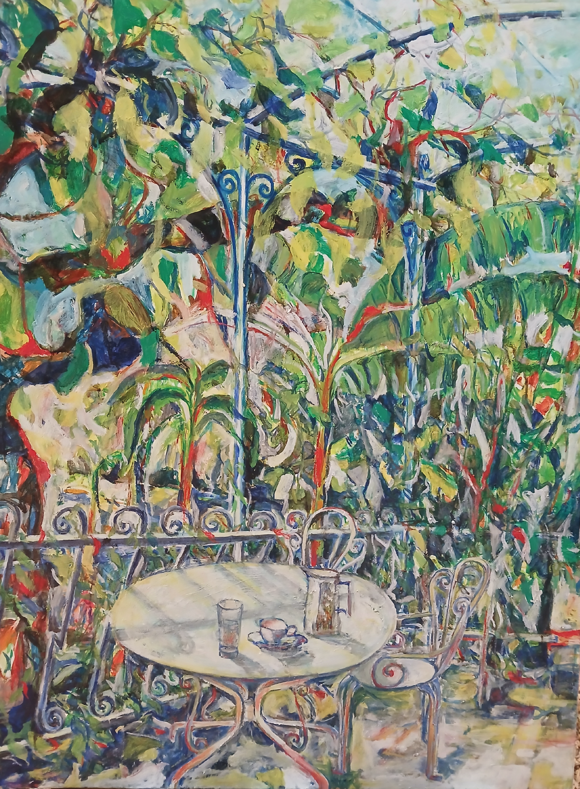 Jardin 2 - 120x100 - Huile - 2023 - Nijazi HASHANI