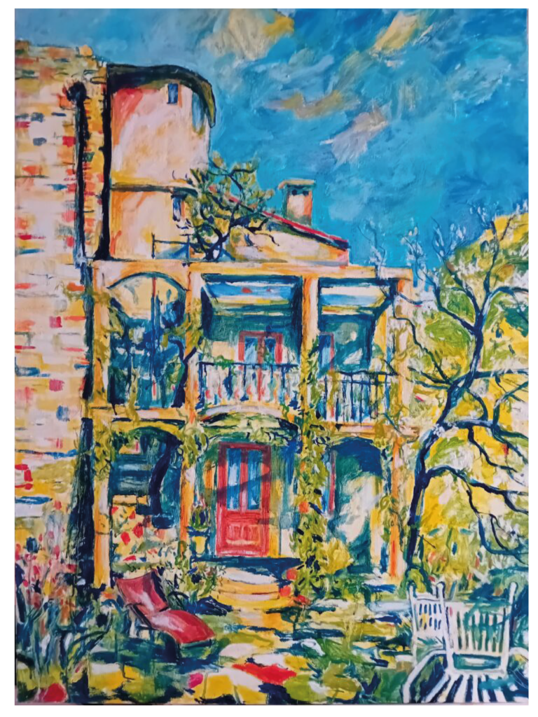 Jardin Luceram - 92x73 - Huile - 2018 - Nijazi HASHANI