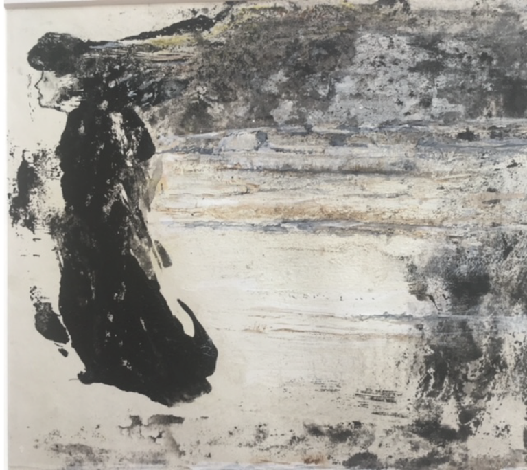 La capteuse de rêve - 29x15 - Technique mixte - 2023 - Magali LE DOZE