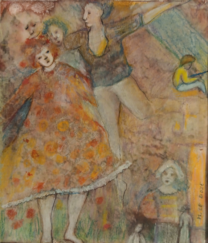 La danse - 24x20 - Pastels - 2022 - Magali LE DOZE