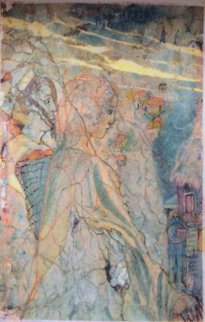 Les Visiteurs - 29x19 - Pastels - 2022. - Magali LE DOZE