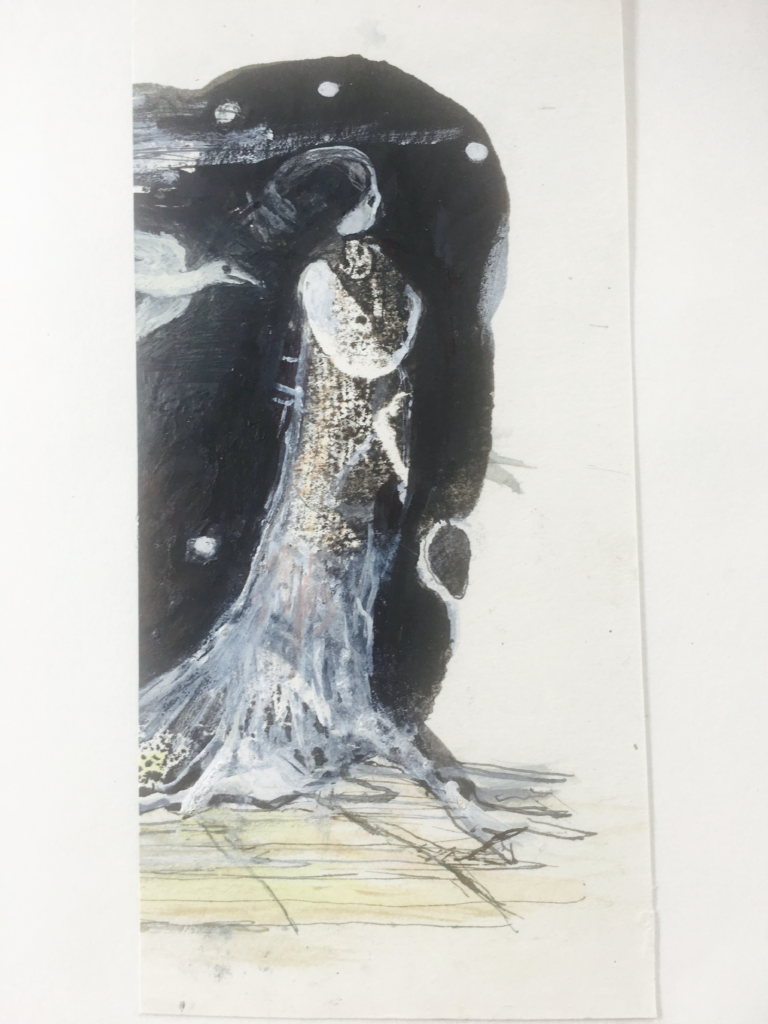 Les étoiles - 17x9 - Technique mixte - 2021 - Magali LE DOZE