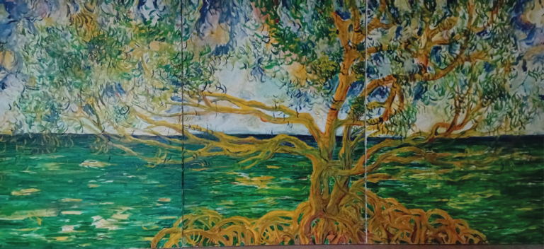 Mangrove Cuba -Triptyque 100x219 - Huile - 2018 - Nijazi HASHANI