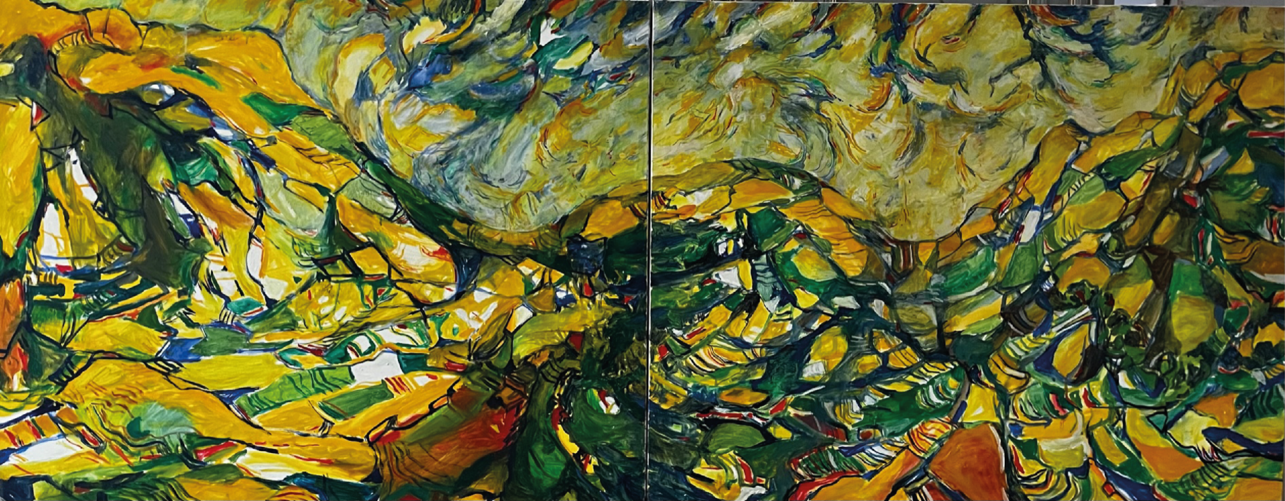 Montagne - Diptyque - Huile - 2016 - Nijazi HASHANI