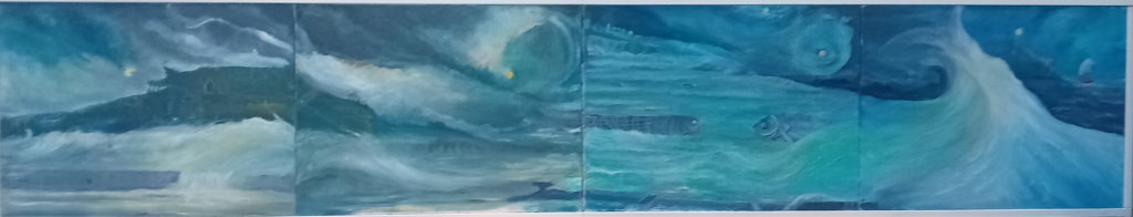 Quadriptyque - 33Ox65 - Huile - Magali LE DOZE