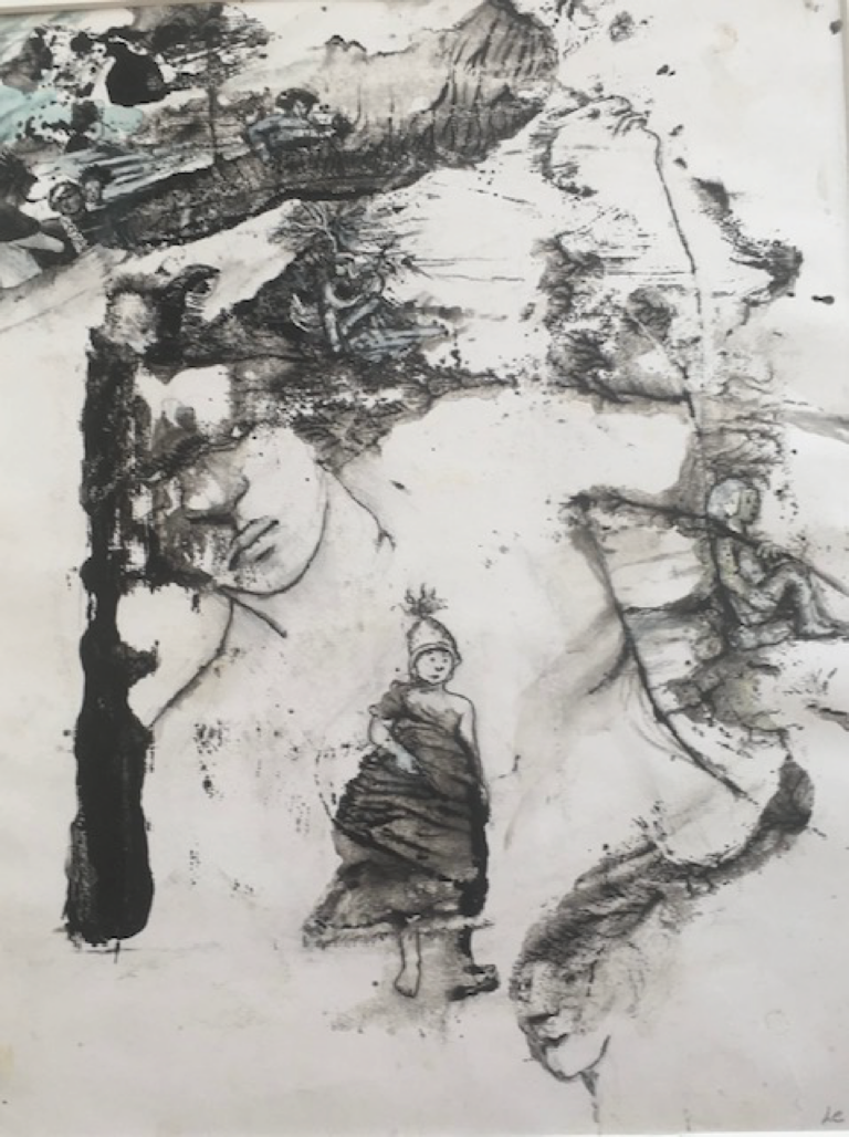 Sans-titre 4 - 24x30 - Technique mixte - 2022 - Magali LE DOZE