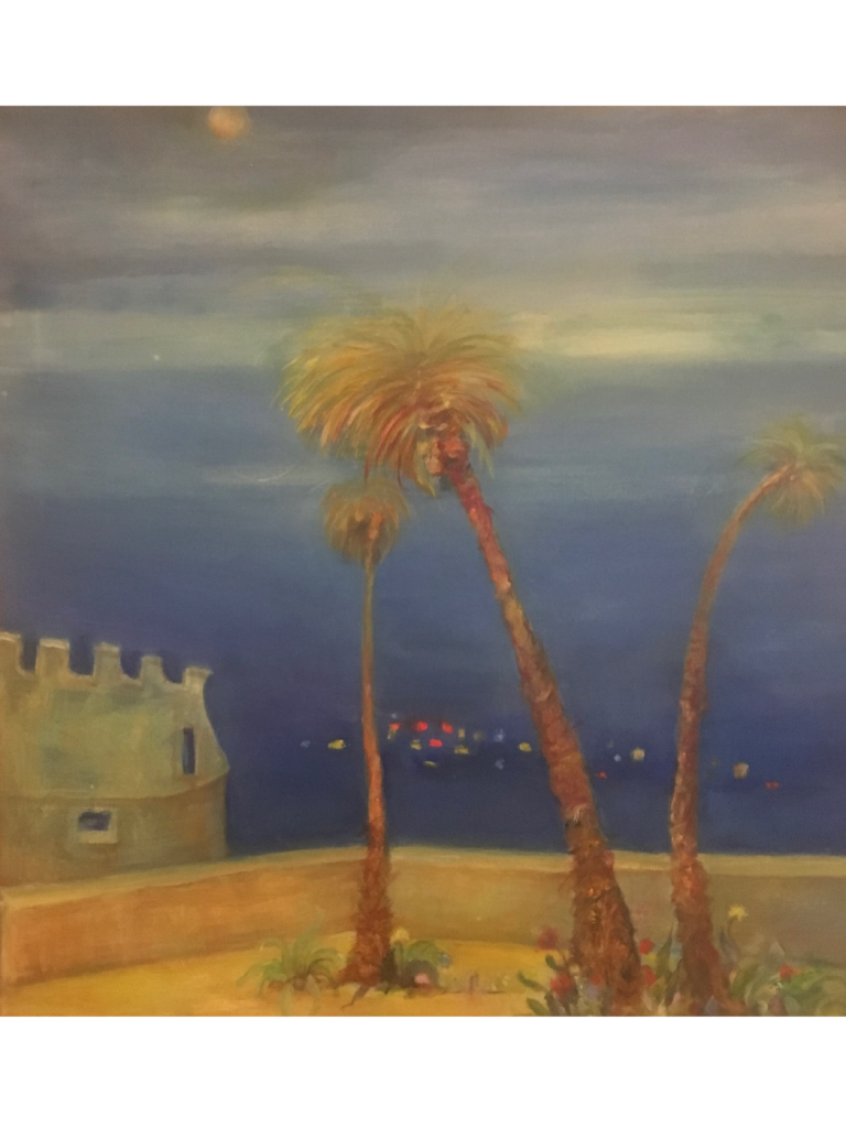 Santa Severina (Calabre) - 60x60 - Huile sur toile - Magali LE DOZE