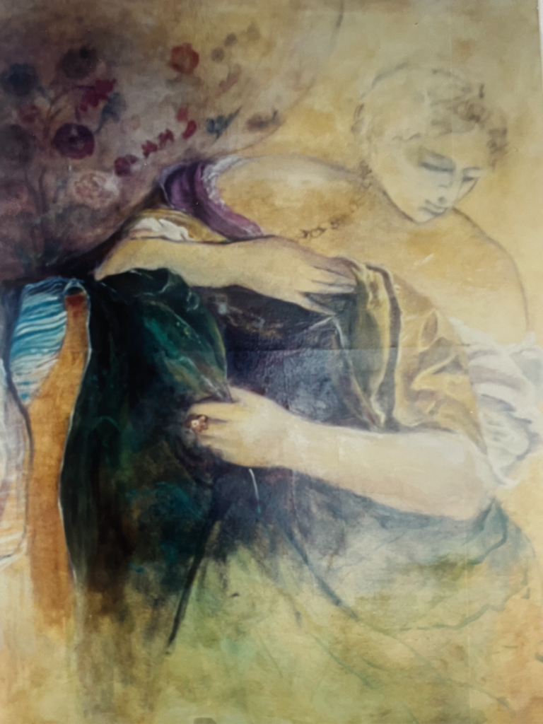 Show room - détail décoration - RDC - huile sur toile - Masterceram - Magali LE DOZE