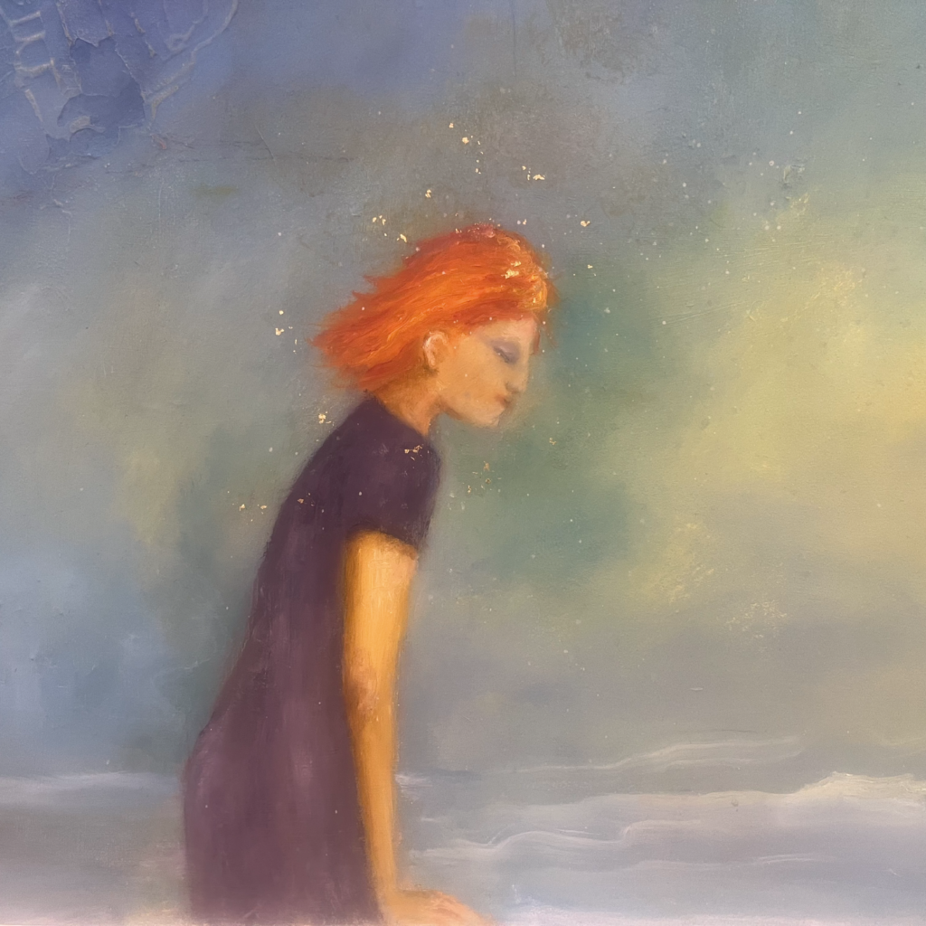 Soleil - Détails - 75x102 - Huile - 2025 - Magali LE DOZE