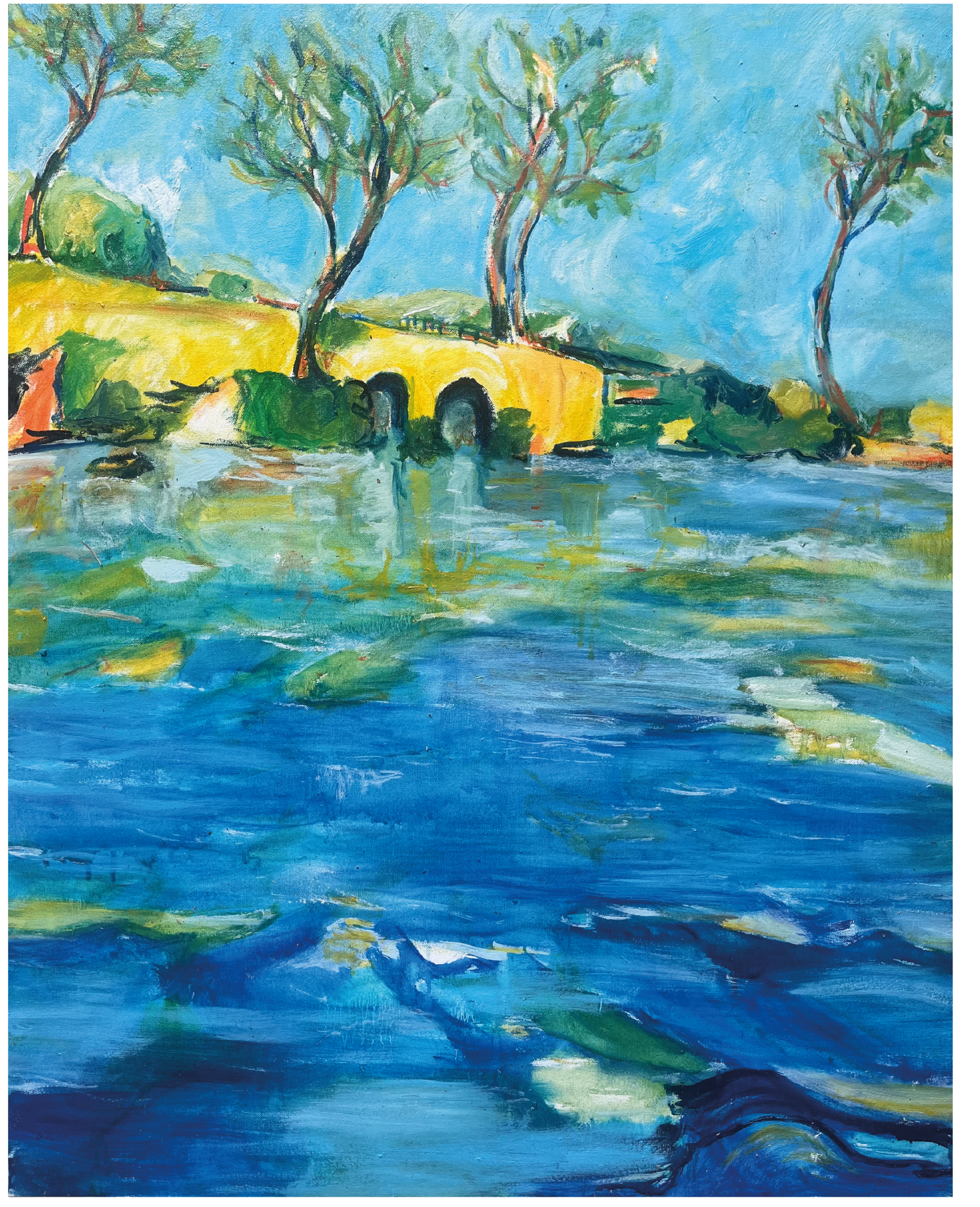 Vue sur la Méditerranée - 100x81 - Huile - 2025 - Nijazi HASHANI