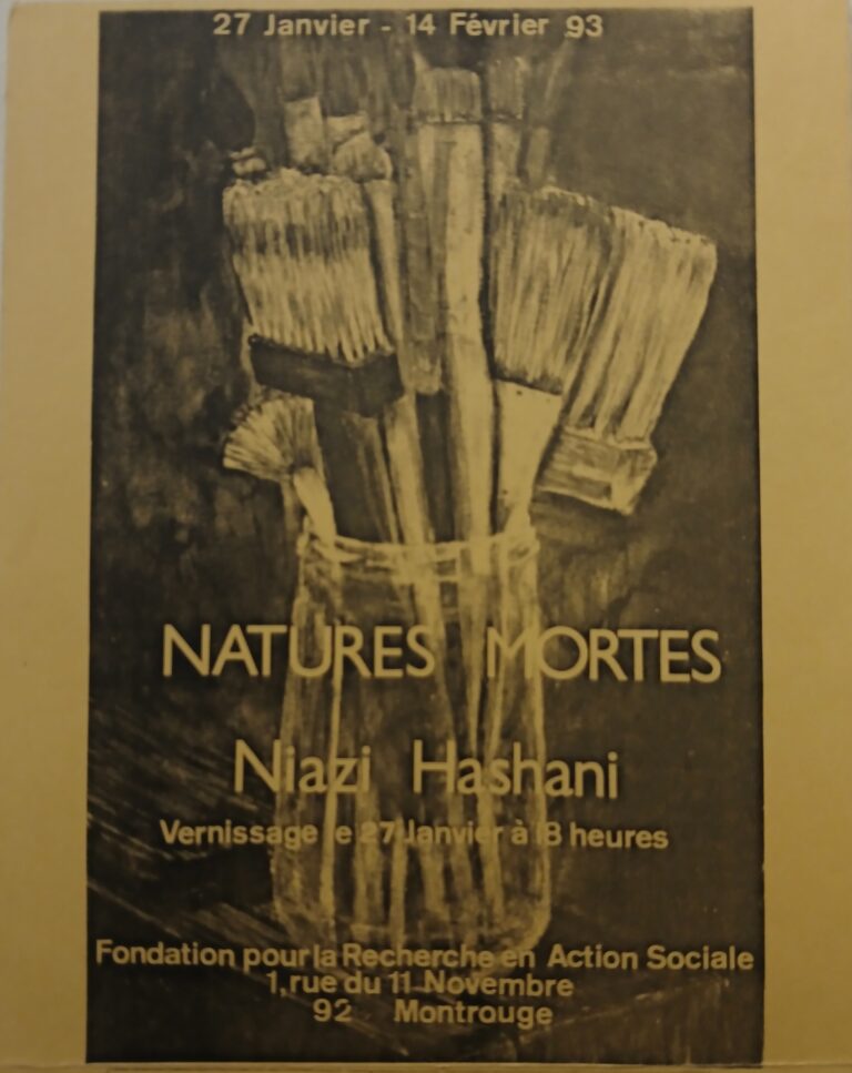 1993 – Natures Mortes – Fondation pour la recherche en Action Sociale – Montrouge