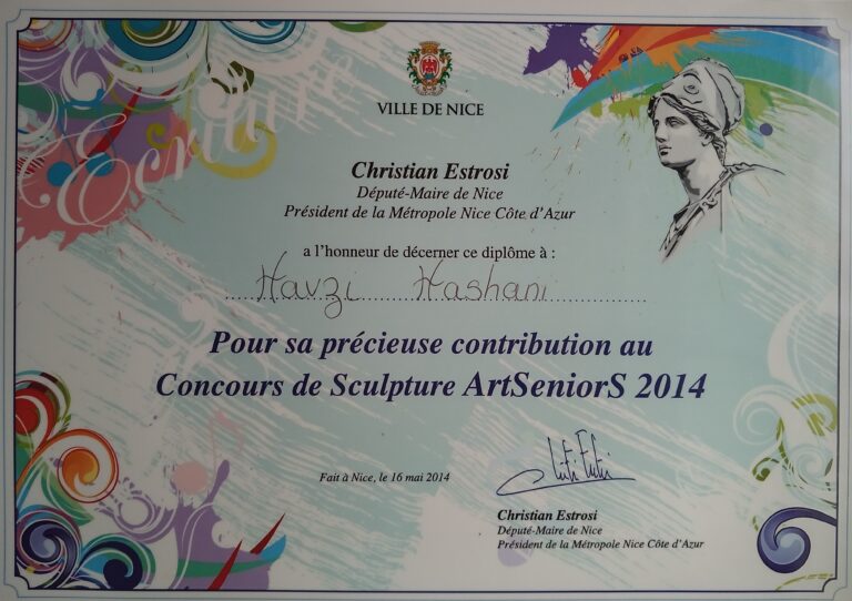 2014 – Concours de Sculpture ArtSeniors – Nice