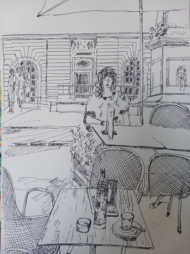 Arles - Place de la République - Dessin - Nijazi HASHANI