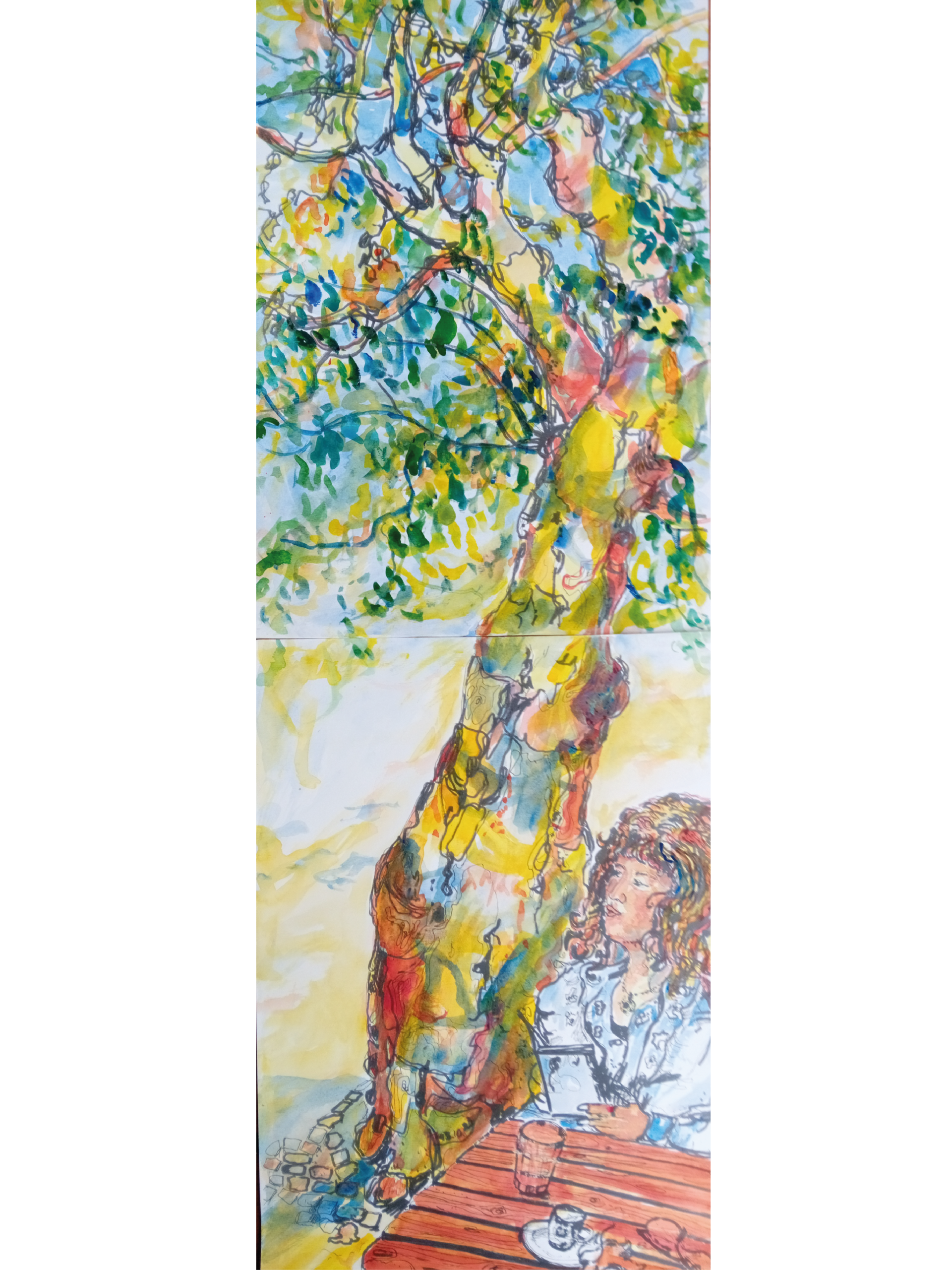 Avignon 2 - Aquarelle - Nijazi HASHANI