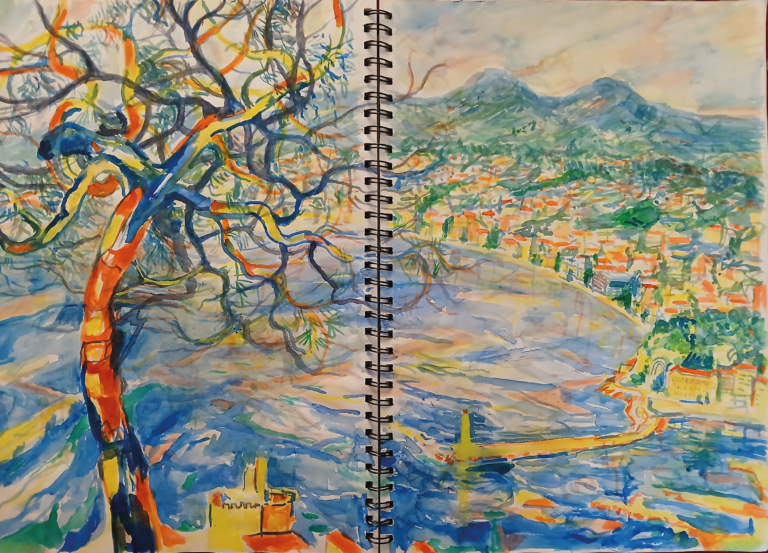 Diptyque 2 - Aquarelle - Nijazi HASHANI