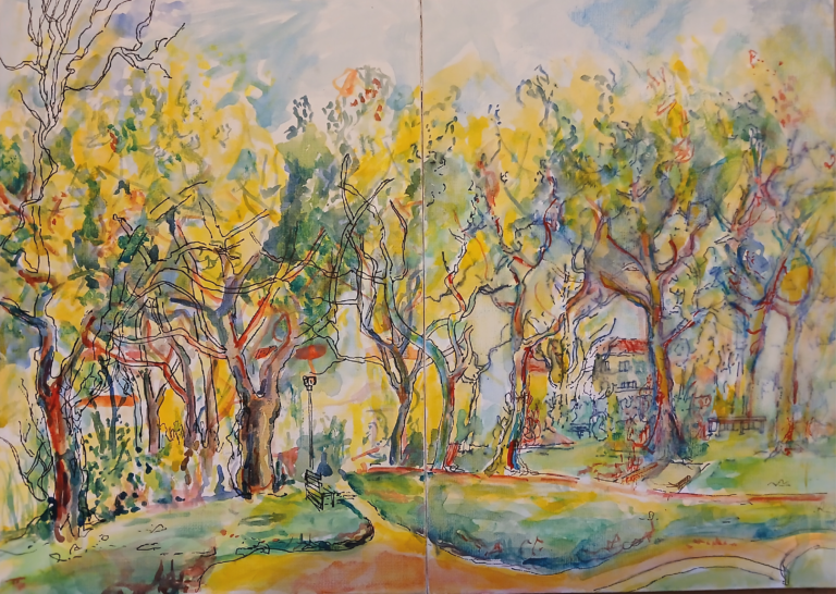 Diptyque - 30x42 - Aquarelle - 2025 - Nijazi HASHANI