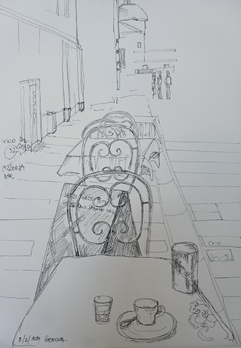 Italie - Gênes - Dessin - Nijazi HASHANI