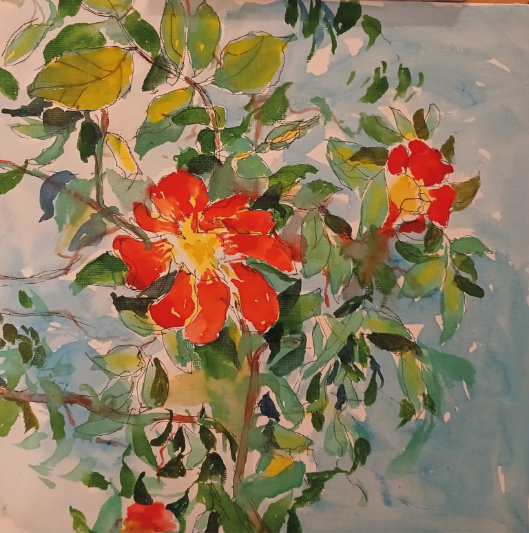 Sans-titre 6 - 25x25 - Aquarelle - Nijazi HASHANI