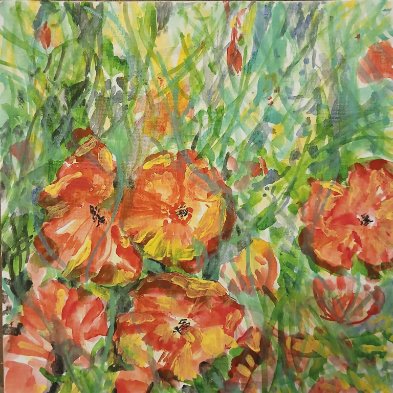 Sans-titre 7 - 25x25 - Aquarelle - 2025 - Nijazi HASHANI