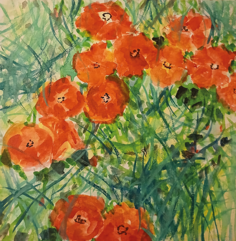 Sans-titre 8 - 25x25 - Aquarelle - 2025 - Nijazi HASHANI