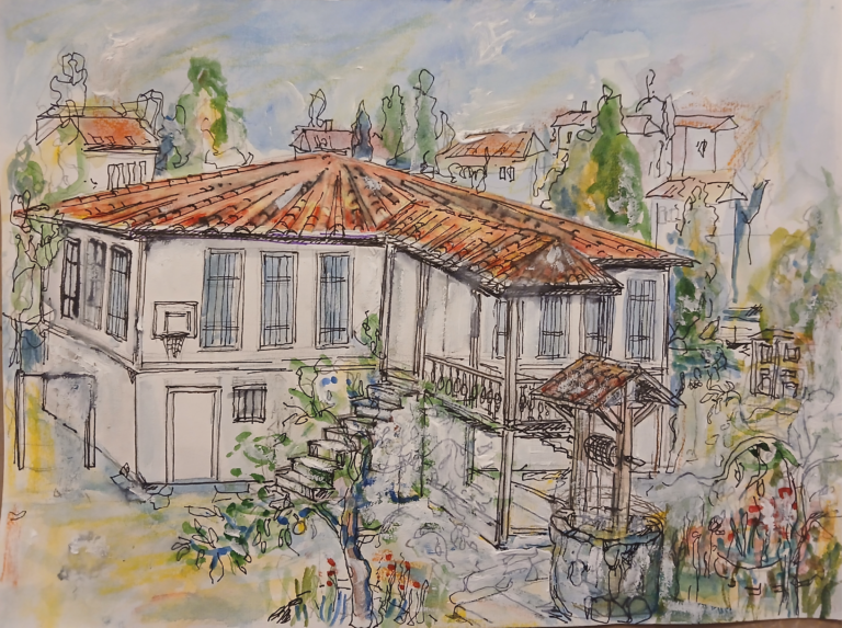 Shkupi 1 - Aquarelle - Nijazi HASHANI